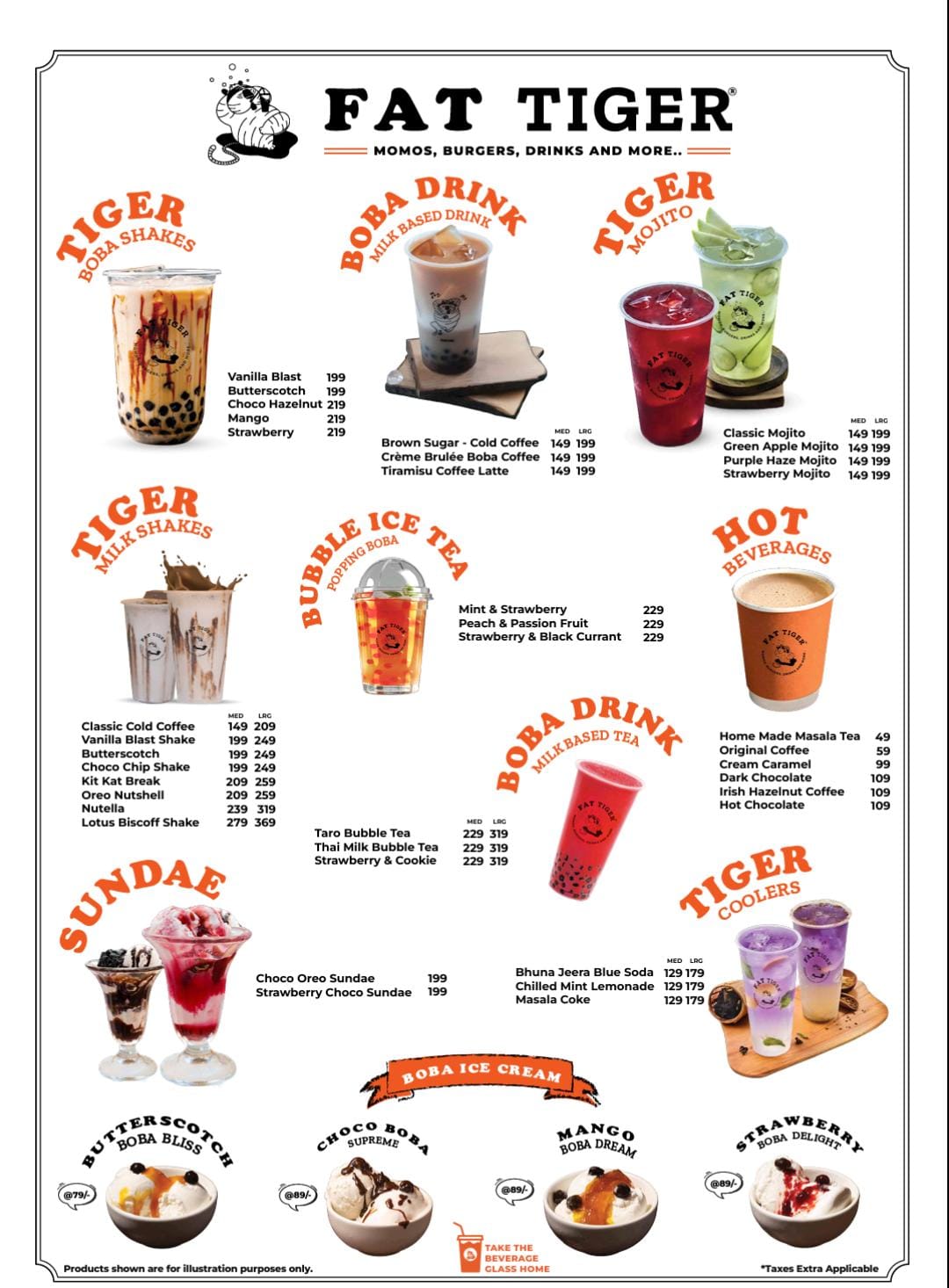 Boba, Shakes & Beverages